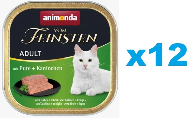 ANIMONDA Cat Vom Feinsten krůtí &amp; králík 12x100 g