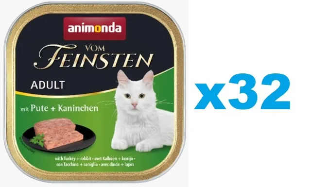 ANIMONDA Cat Vom Feinsten krůtí &amp; králík 32x100 g