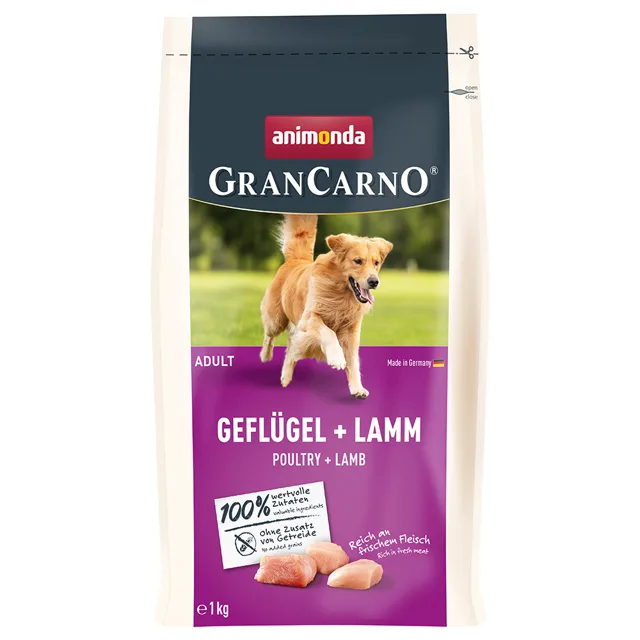 animonda GranCarno Adult drůbeží a jehněčí maso - 4 kg