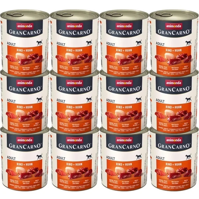 ANIMONDA GranCarno Adult Hovězí &amp; kuře 12 x 800 g