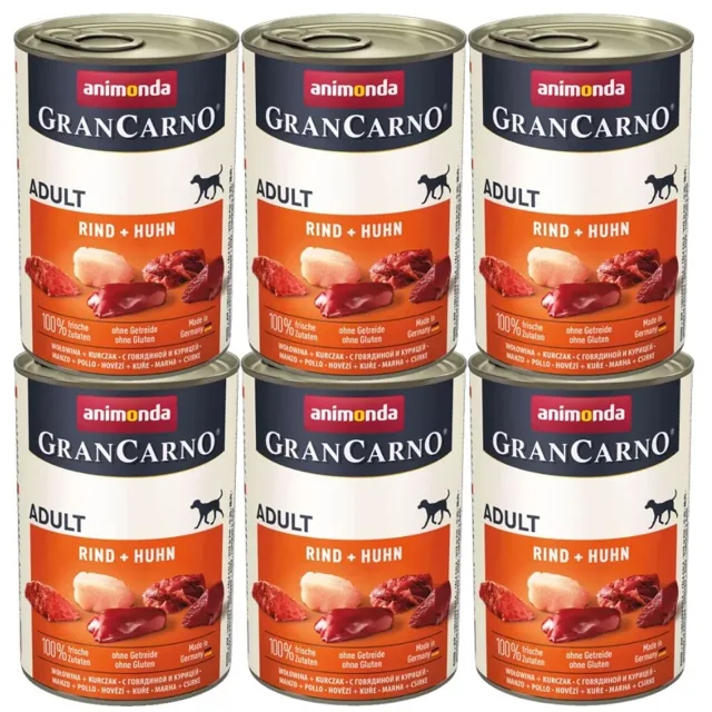 ANIMONDA GranCarno Adult hovězí &amp; Kuře  6 x 400 g