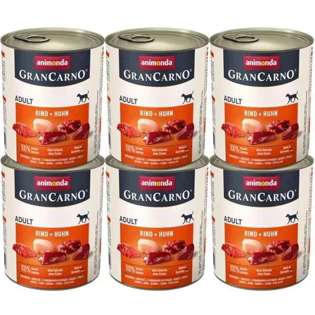 ANIMONDA GranCarno Adult Hovězí &amp; kuře 6 x 800 g
