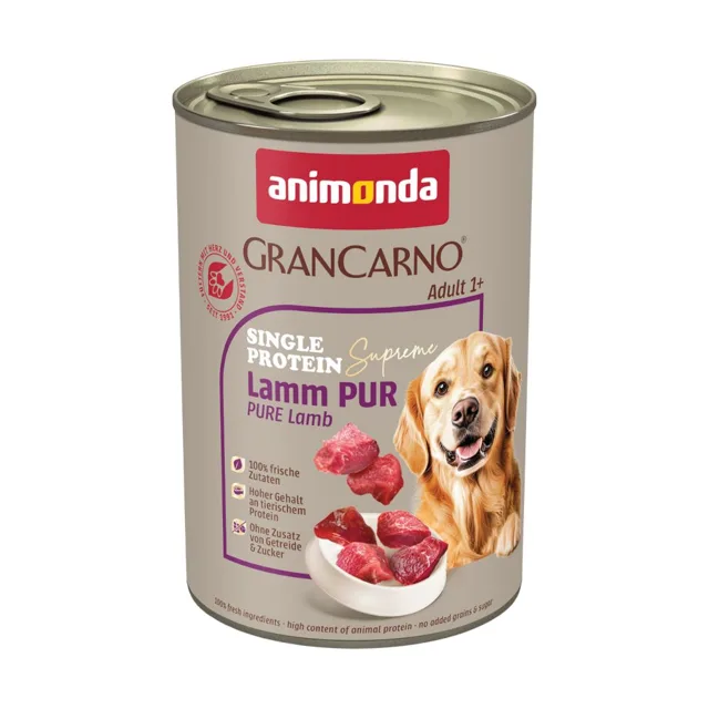 animonda GranCarno Adult Single Protein Supreme 24 ks (24 x 400 g) -  čisté koňské