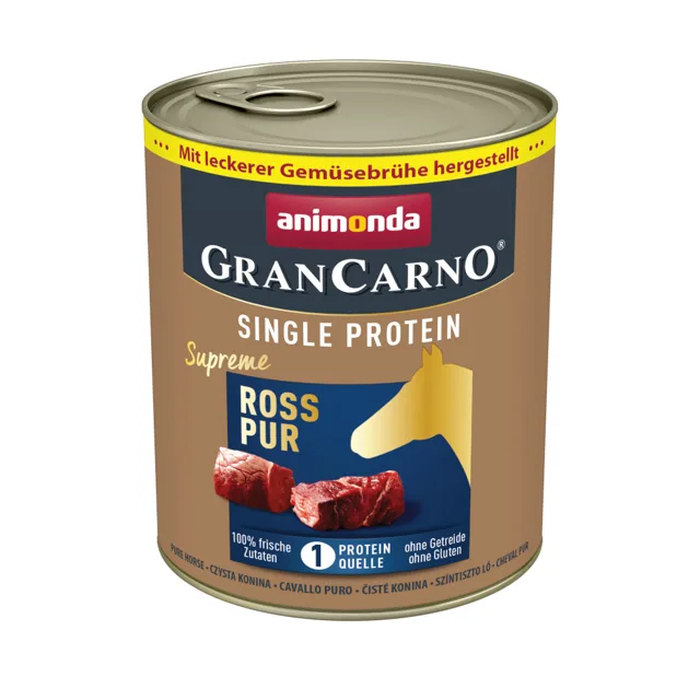 Animonda GranCarno Adult Single Protein Supreme 24 x 800 g - čisté koňské