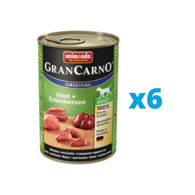 ANIMONDA Grancarno Krůtí a kachna 6 x 400 g