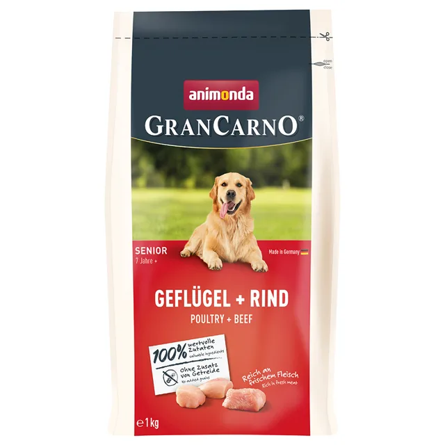 animonda GranCarno Senior drůbeží a hovězí maso - 12 kg