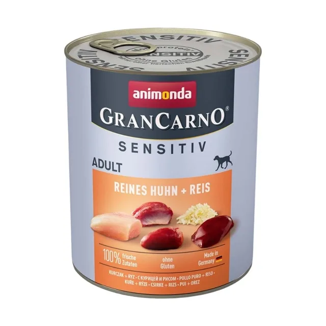 ANIMONDA GranCarno Sensitiv Pure Kuřecí s rýží 800g
