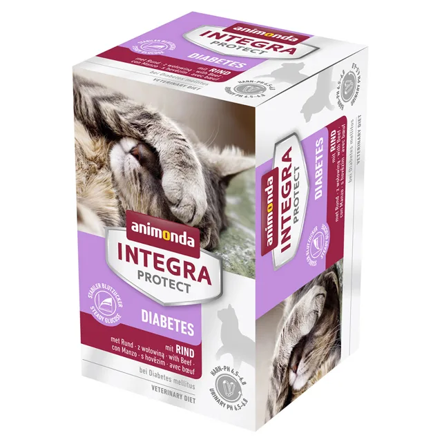 animonda Integra Protect Adult Diabetes vanička 6 x 100 g - s lososem