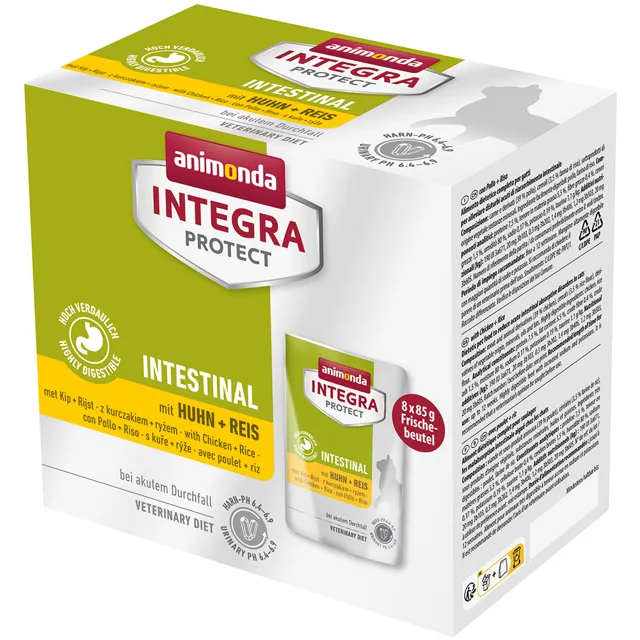 animonda Integra Protect Adult Intestinal 8 × 85 g - kuřecí a rýže