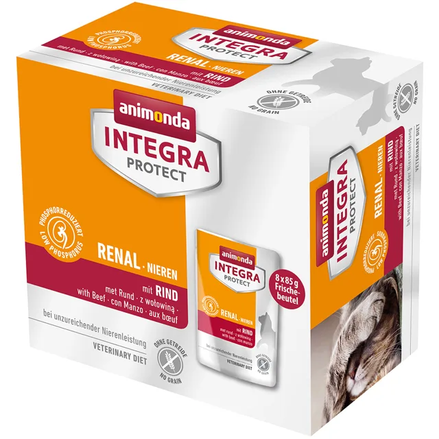 animonda Integra Protect Adult Renal 8 x 85 g - s hovězím