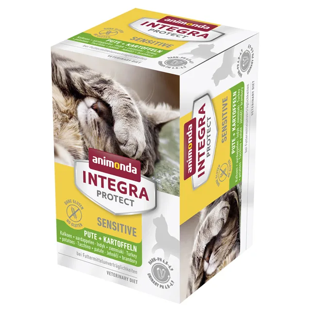 animonda Integra Protect Adult Sensitive mističky 6 x 100 g - Krůtí s brambory