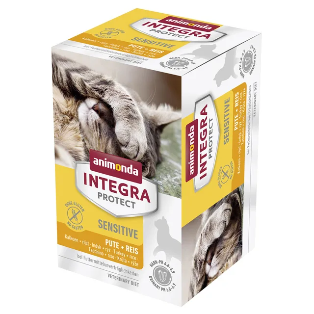 animonda Integra Protect Adult Sensitive mističky 6 x 100 g - Krůtí s rýží