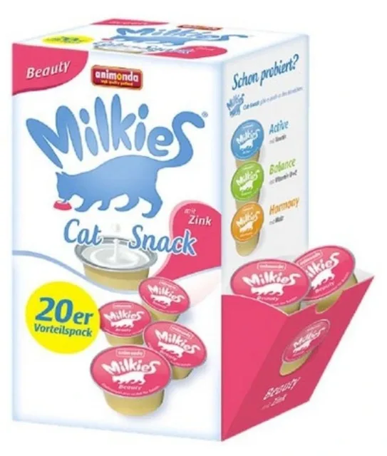 ANIMONDA Milkies Beauty mléko pro kočku 20x15g