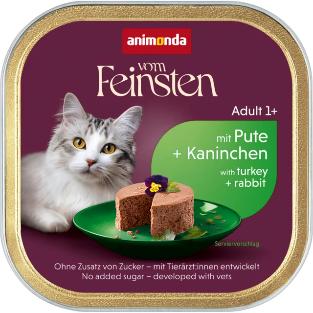 animonda Vom Feinsten Adult 32 x 100 g - krůtí a králík