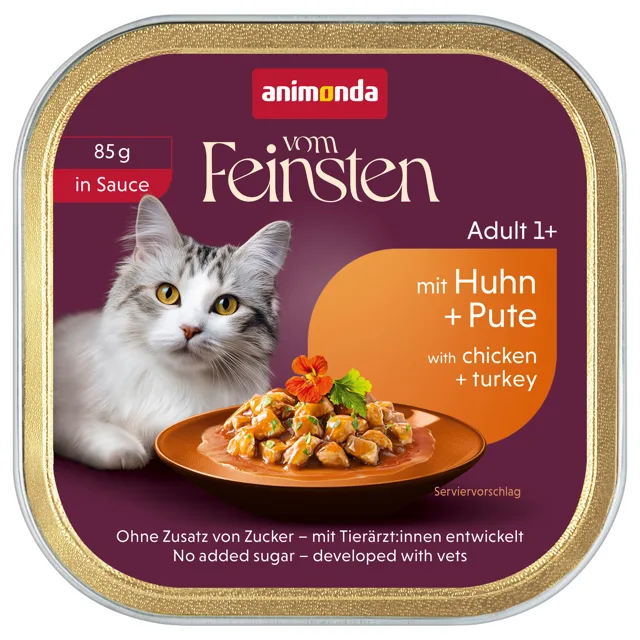 animonda vom Feinsten Adult 32 x 85 g - míchané balení s drůbeží (4 druhy)