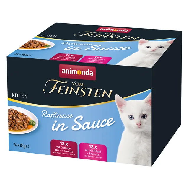 animonda vom Feinsten Adult Kitten Raffinesse v omáčce koťata smíšené balení - 8 x 85 g