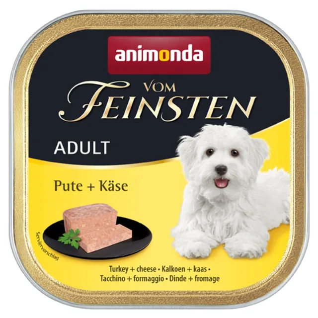 ANIMONDA Vom Feinsten Adult krůta a sýr 150g paštika pro psy