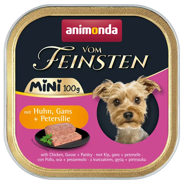 animonda Vom Feinsten Adult Mini 64 x 100 g – výhodné balení - s hovězím, kachním a oreganem