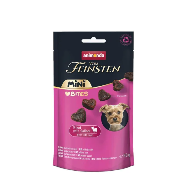 animonda vom Feinsten Adult Mini Bites - výhodné balení: 10 x 50 g krůtí s králíkem a borůvkami