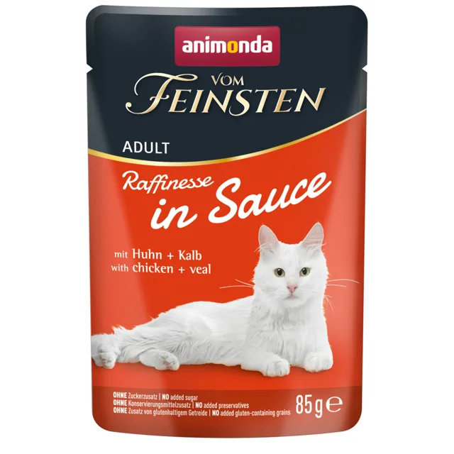 animonda vom Feinsten Adult Raffinesse v omáčce 48 x 85 g - s kuřecím a krůtou