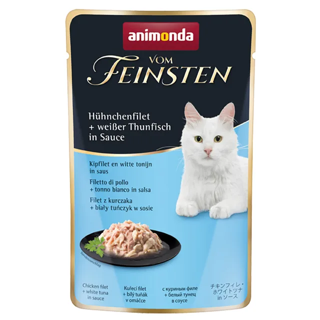 Animonda vom Feinsten Adult v omáčce 18 x 50 g - Kuřecí filet + bílý tuňák v omáčce