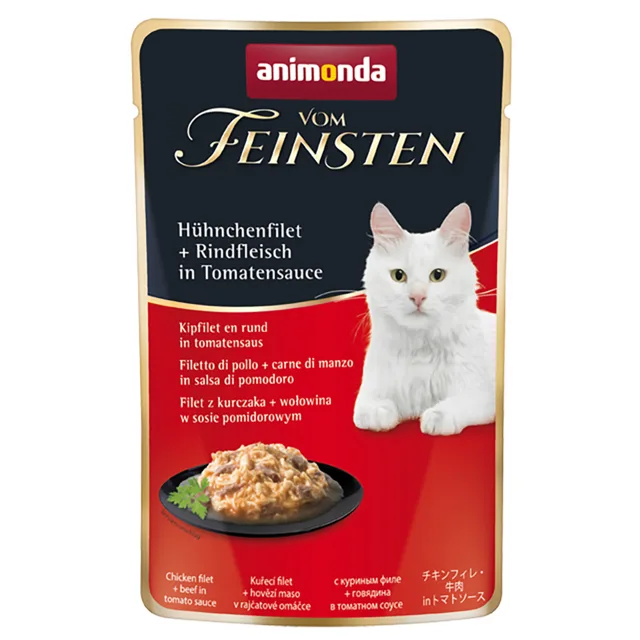 Animonda vom Feinsten Adult v omáčce 18 x 50 g - Kuřecí filet + sýr v omáčce