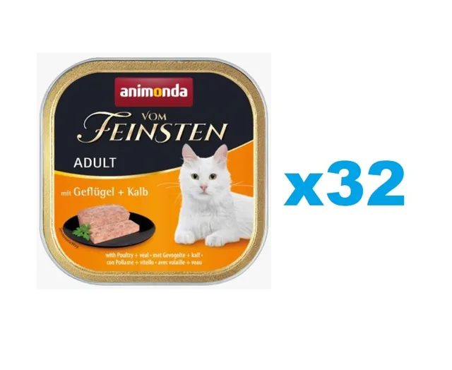 ANIMONDA Vom Feinsten Classic drůbeží &amp; telecí 32x100 g