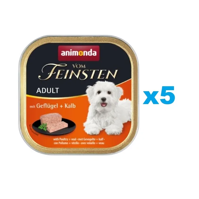 ANIMONDA Vom Feinsten Classic drůbeží &amp; telecí 5 x 150 g