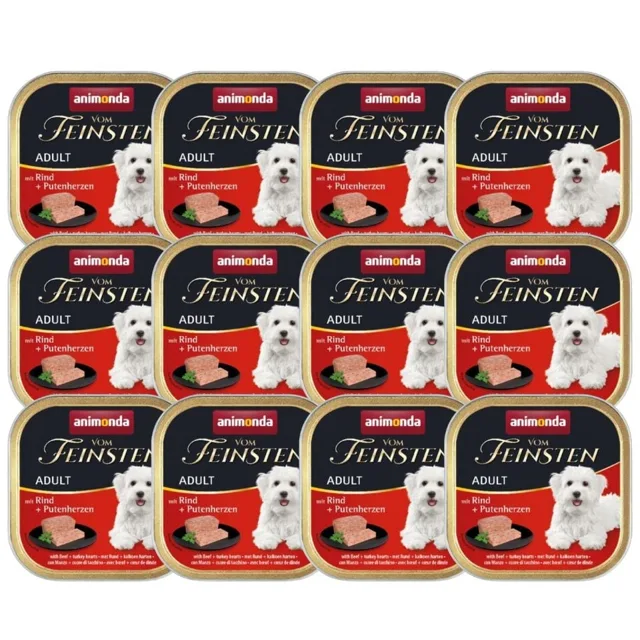 ANIMONDA Vom Feinsten Classic Hovězí &amp; krůtí srdce 12x150g | Fera24.cz