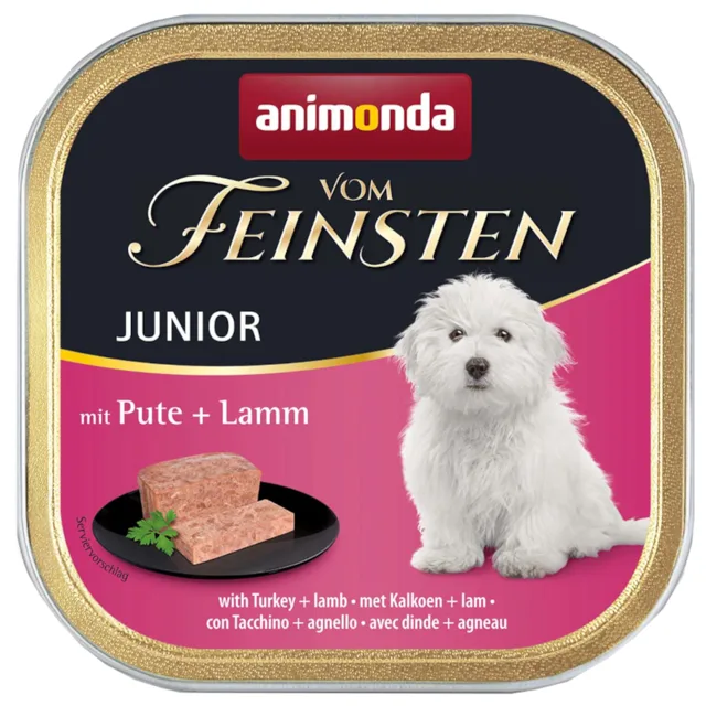 animonda vom Feinsten Junior, 6 x 150 g - krůtí a jehněčí