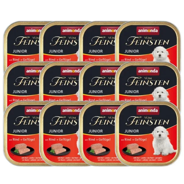 ANIMONDA Vom Feinsten Junior Hovězí a drůbež 12x150g