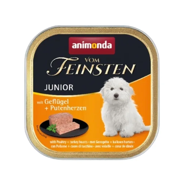 ANIMONDA Vom Feinsten Junior Kuře &amp; krůtí srdce 150 g