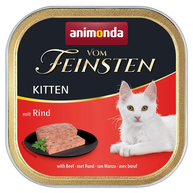 animonda vom Feinsten Kitten 6 x 100 g - hovězí