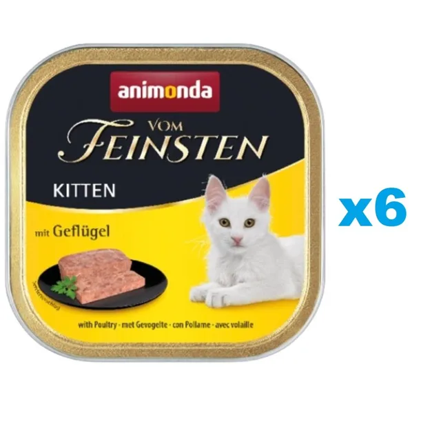 ANIMONDA Vom Feinsten Kitten drůbeží 6 x 100 g