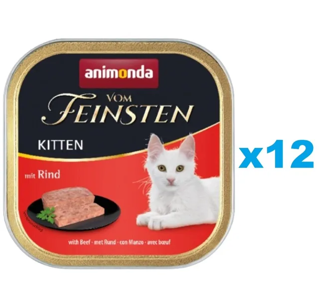 ANIMONDA Vom Feinsten Kitten s hovězím masem 12x100 g
