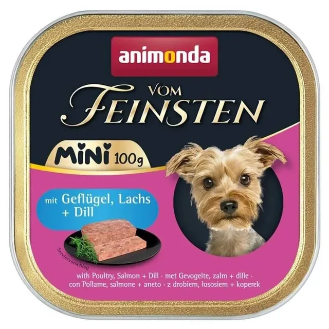 ANIMONDA Vom Feinsten Mini s drůbeží, lososem a koprem 100g paštika pro psy malých plemen