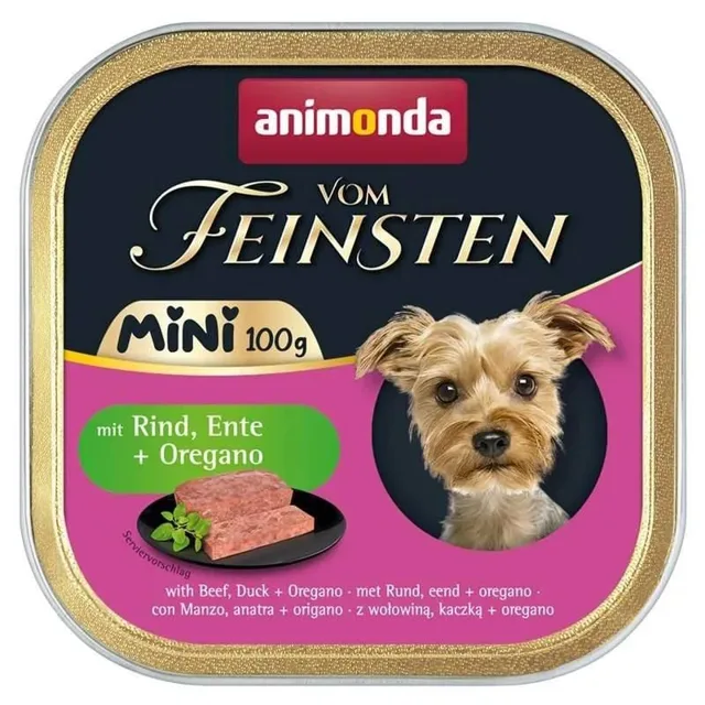 ANIMONDA Vom Feinsten Mini s hovězím masem, kachnou a oreganem 100g paštika pro psy malých plemen