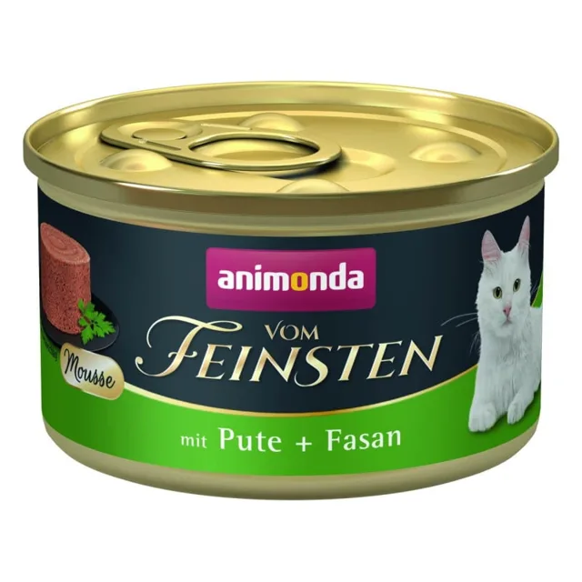 ANIMONDA Vom Feinsten Mousse s krůtím masem a bažantem 85 g paštika pro kočky