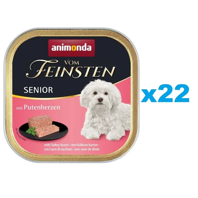 ANIMONDA vom Feinsten Senior Krůtí srdce 22x150 g