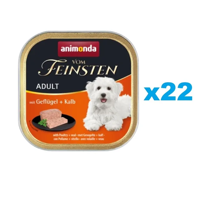 ANIMONDAVom Feinsten Classic drůbeží &amp; telecí 22x150 g