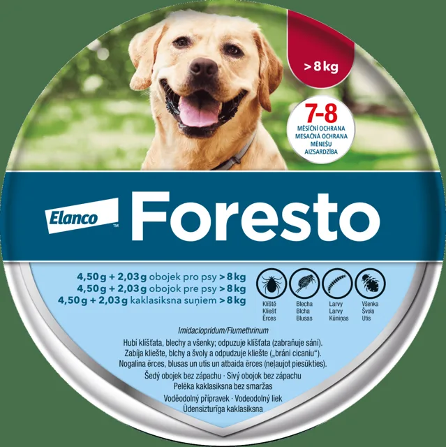 Antiparazitní obojek Foresto pro psy 70 cm