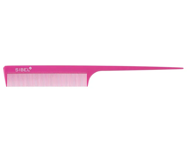 Antistatický tupírovací hřeben na vlasy Sibel 4011611 - 20,7 cm, růžový + dárek zdarma