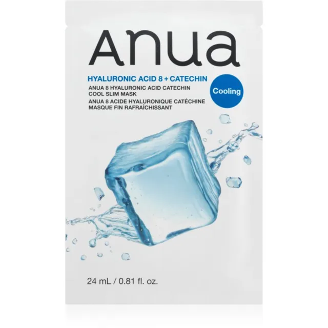 Anua 8 Hyaluronic Acid Catechin Cool Slim Mask hydratační plátýnková maska s chladivým účinkem 24 ml