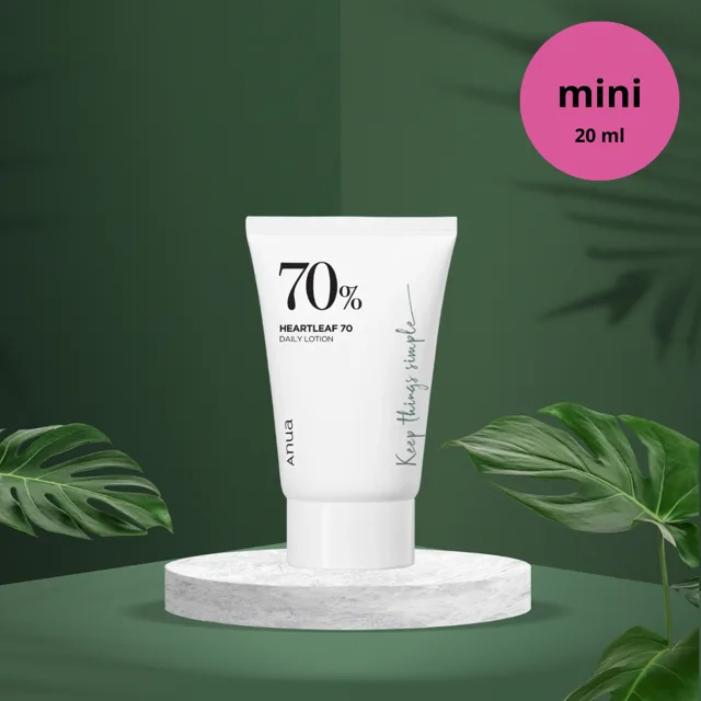 ANUA - Heartleaf 70 Daily Lotion - Zklidňující a hydratační emulze na obličej - 20 ml
