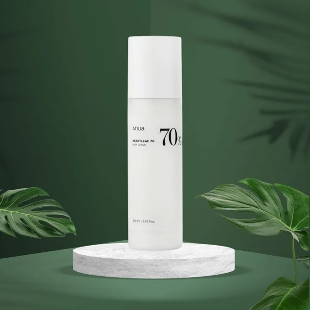 ANUA - Heartleaf 70% Daily Lotion - Zklidňující a hydratační emulze na obličej - 200 ml