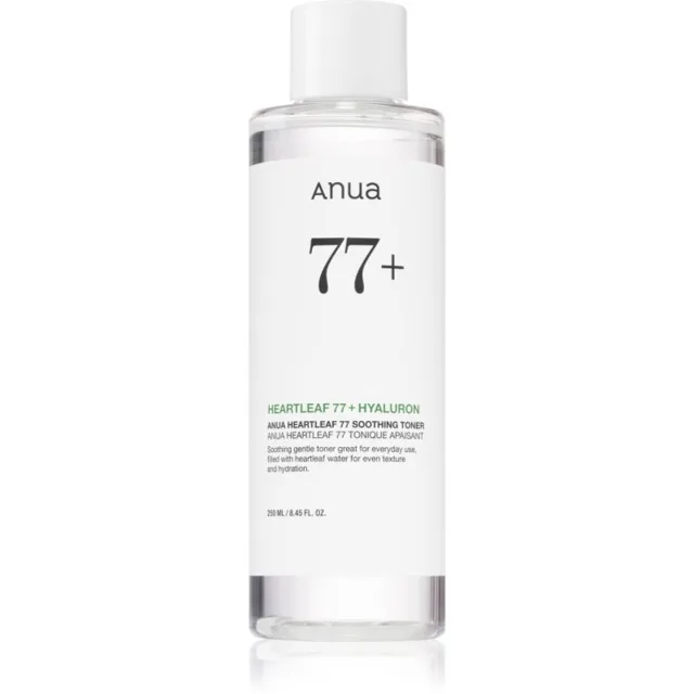 Anua Heartleaf 77% Soothing Toner čisticí a zklidňující tonikum pro obnovu kožní bariéry 250 ml