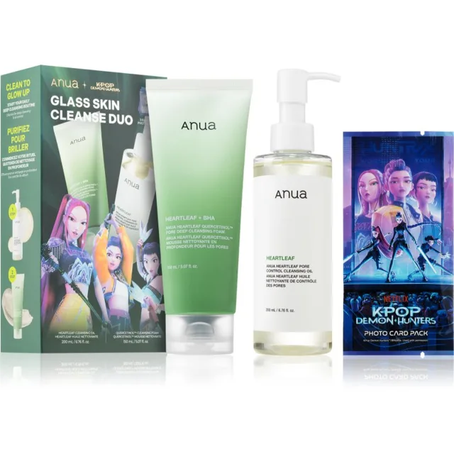 Anua K-Pop Demon Hunters Double Cleansing Duo Set dárková sada pro hloubkové čištění