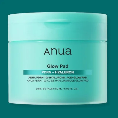 ANUA - PDRN 100 Hyaluronic Acid Glow Pad - Rozjasňující a hydratační tamponky s kyselinou hyaluronovou a PDRN - 60 ks
