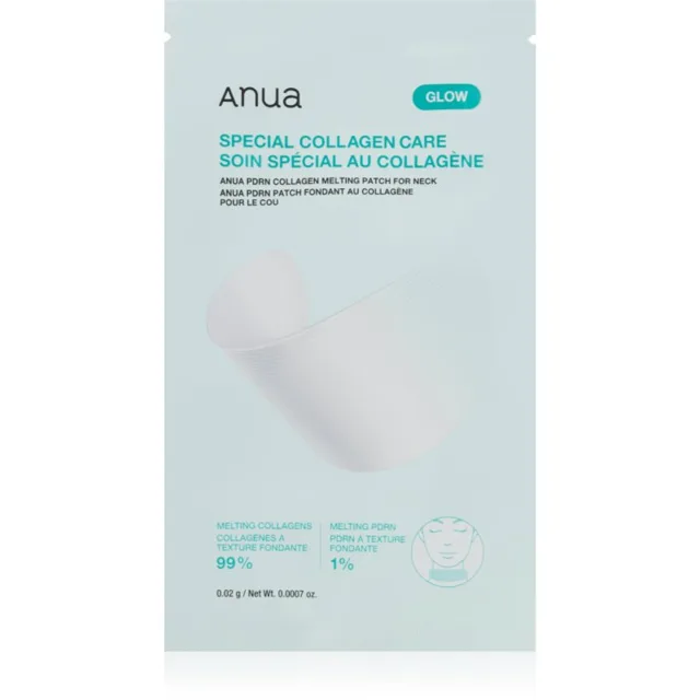 Anua PDRN Collagen Melting Patch For Neck liftingová a zpevňující maska na krk a dekolt 4 ks