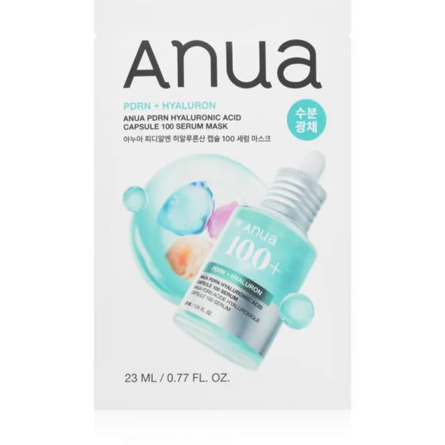 Anua PDRN Hyaluronic Acid Capsule 100 Serum Mask hydratační plátýnková maska se zpevňujícím účinkem 23 ml